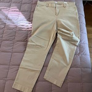 Gap skinny ankle khakis size 14